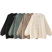 Women's Slimming Long Sleeve Button Cardigan Sweater