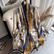 Warm Floral Shawl