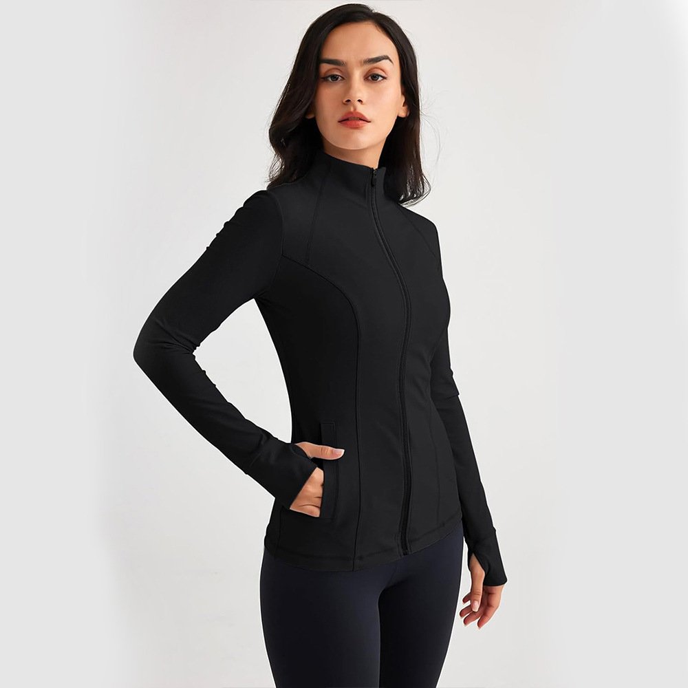 Women's High-Stretch Long-Sleeve Workout Jacket
