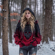 Vintage Women's Loose Hooded Top