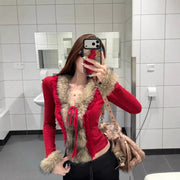 French-Style Soft Figure-Hugging Long Sleeve Top