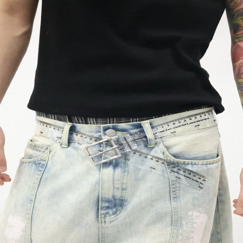 Statement Graffiti Belt for Men Women