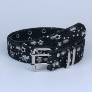 Edgy Denim Belt for Women - Slim Fit with Pin Buckle