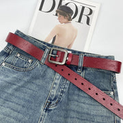 Women's Embossed Leather Belt