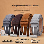 Scratch-Proof Pin Buckle Belt for Trousers