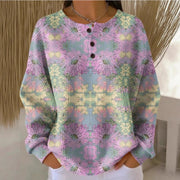 Cozy Plaid Pumpkin Floral Hoodie for Women