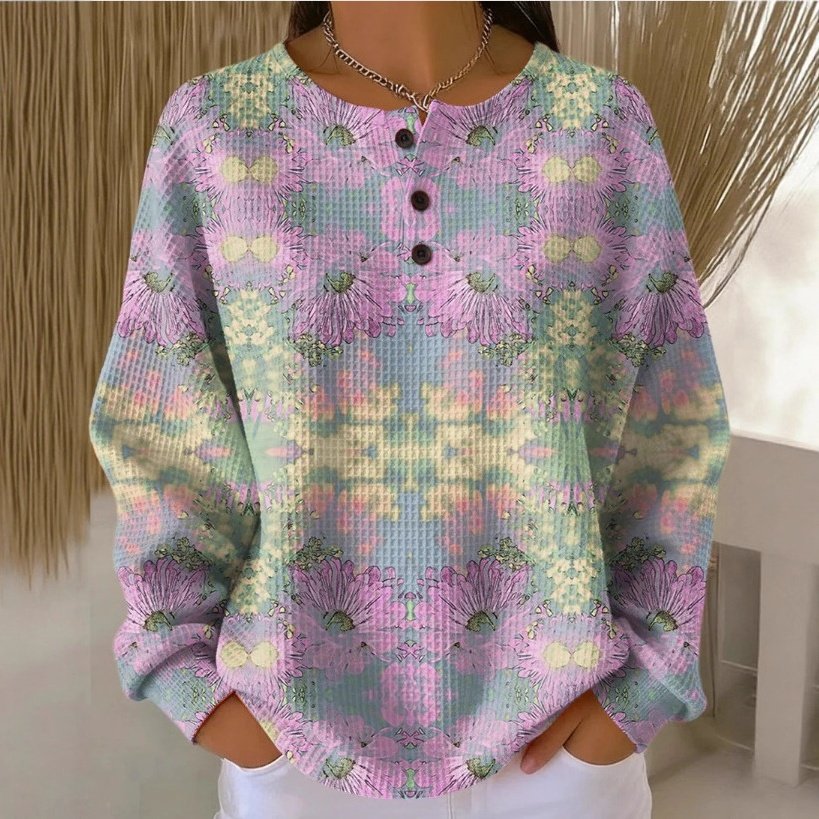 Cozy Plaid Pumpkin Floral Hoodie for Women