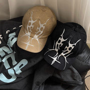 Flame Embroidered Cap