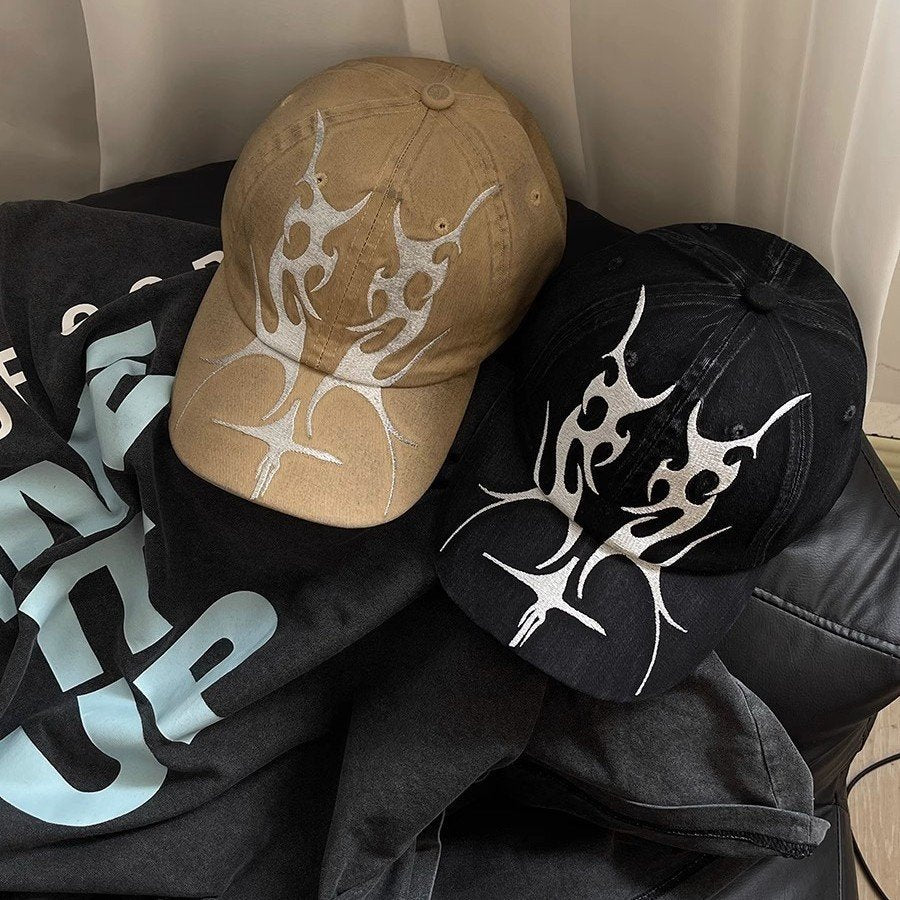 Flame Embroidered Cap