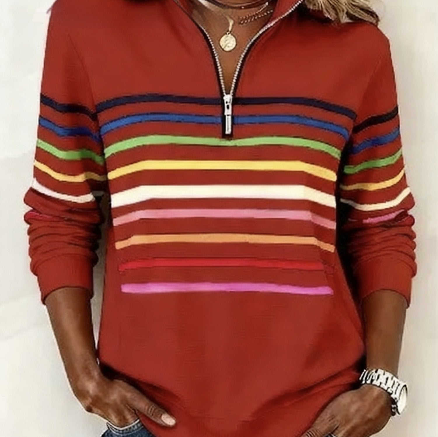 Cozy Christmas Sweatshirt with Digital Print