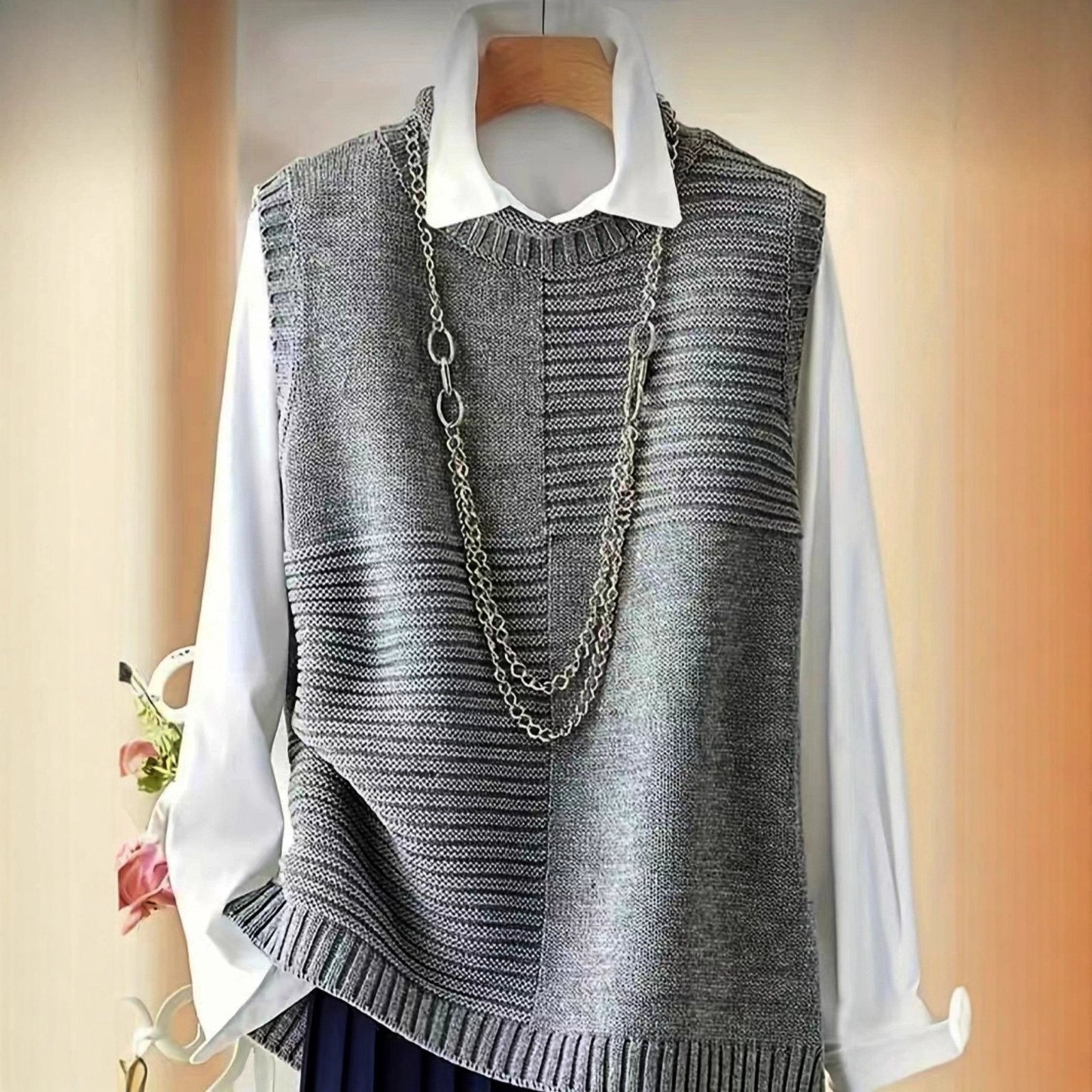 Elegant Sleeveless Knitted Vest Top for Women