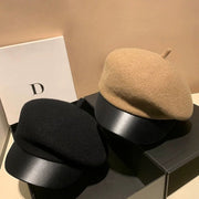 Warm Wool Beret for Fall & Winter