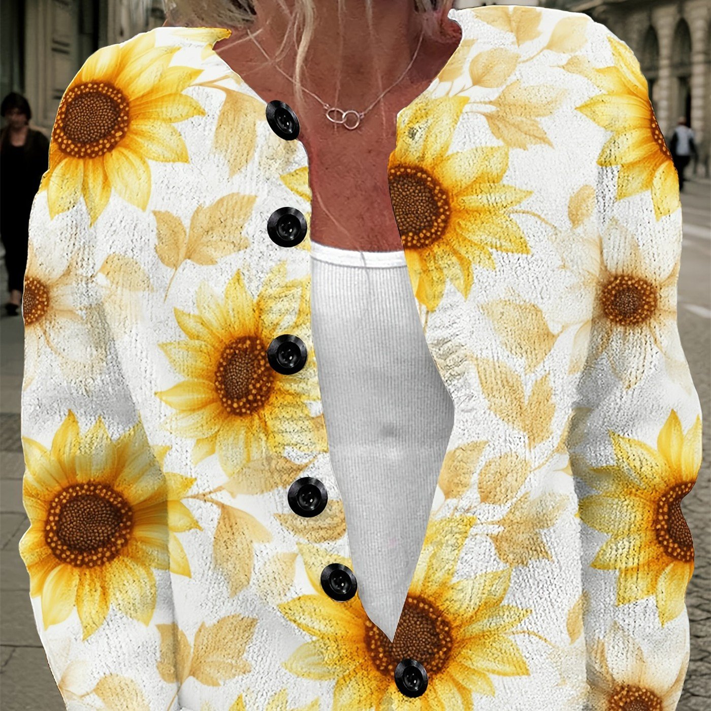 Custom Photo Print Long-Sleeve Women's Top