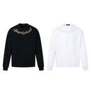 Couples' Hoodie for Two - Beaded Pearl Crewneck