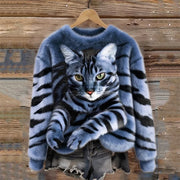 Cozy Autumn Christmas Crew Neck Sweatshirt for Women
