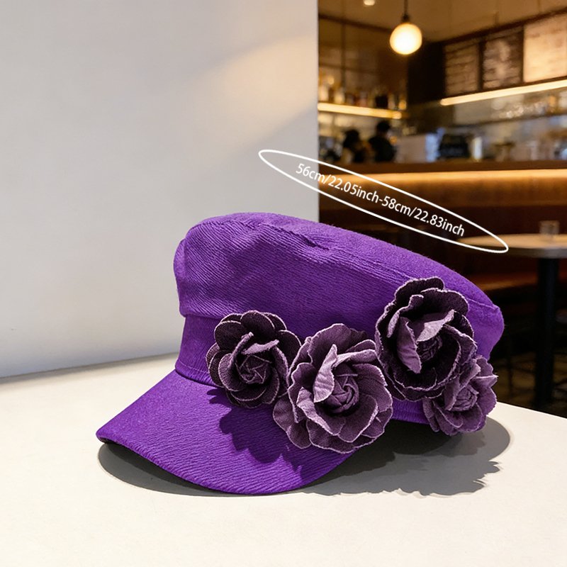 Elegant Checkered Lady's Hat