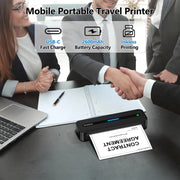 Mini Bluetooth Inkless A4 Printer for Office Use
