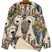 Women's Custom Graphic Print Long-Sleeve Top