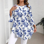 Chic 3D Asymmetrical Retro Women's Top