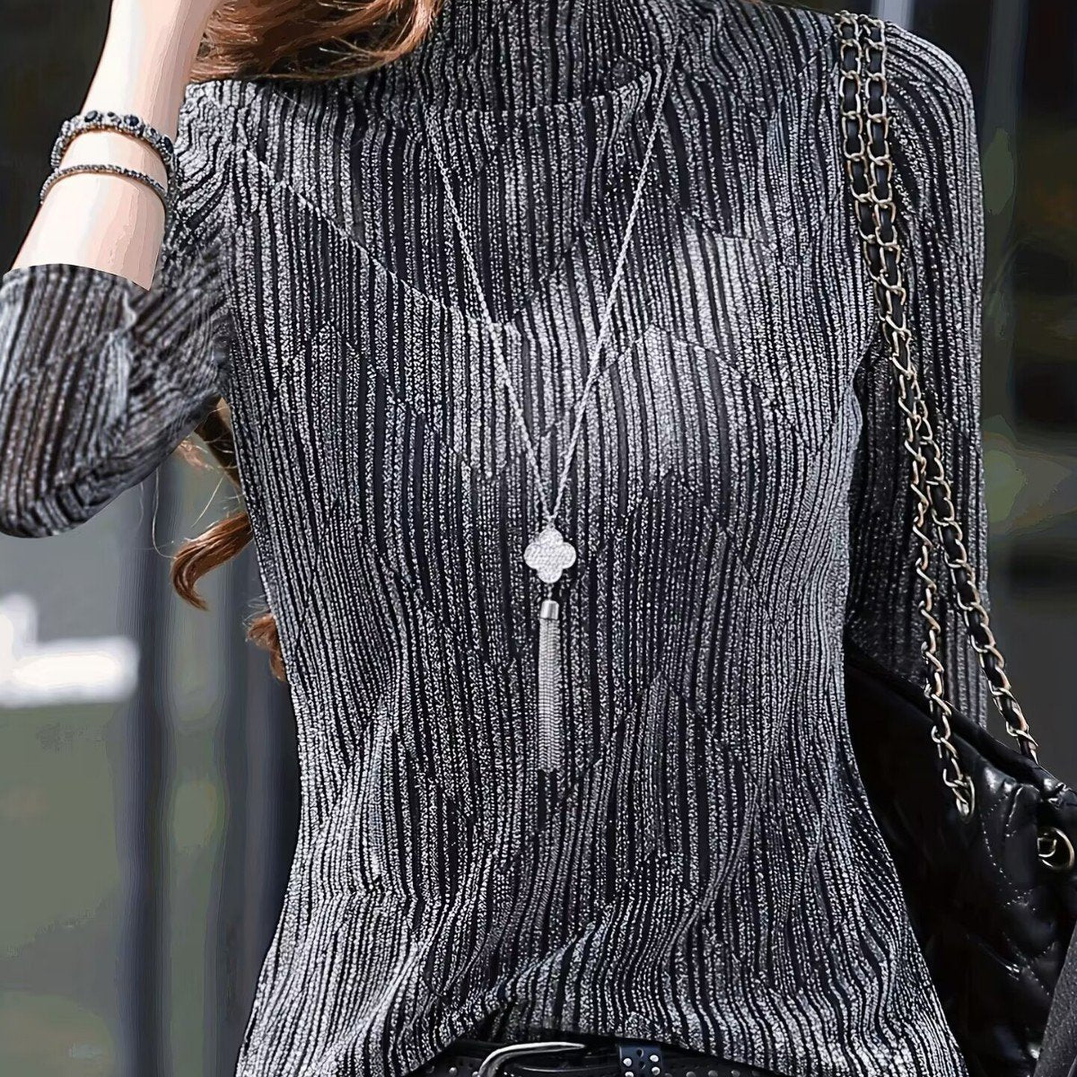 Chic Pleated Slim-Fit Casual Top for Women