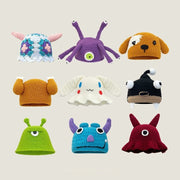 Fun Cartoon Beanie for Women - Knitted Wool Hat