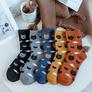 Warm Cartoon Socks for Women - Soft Rabbit Wool