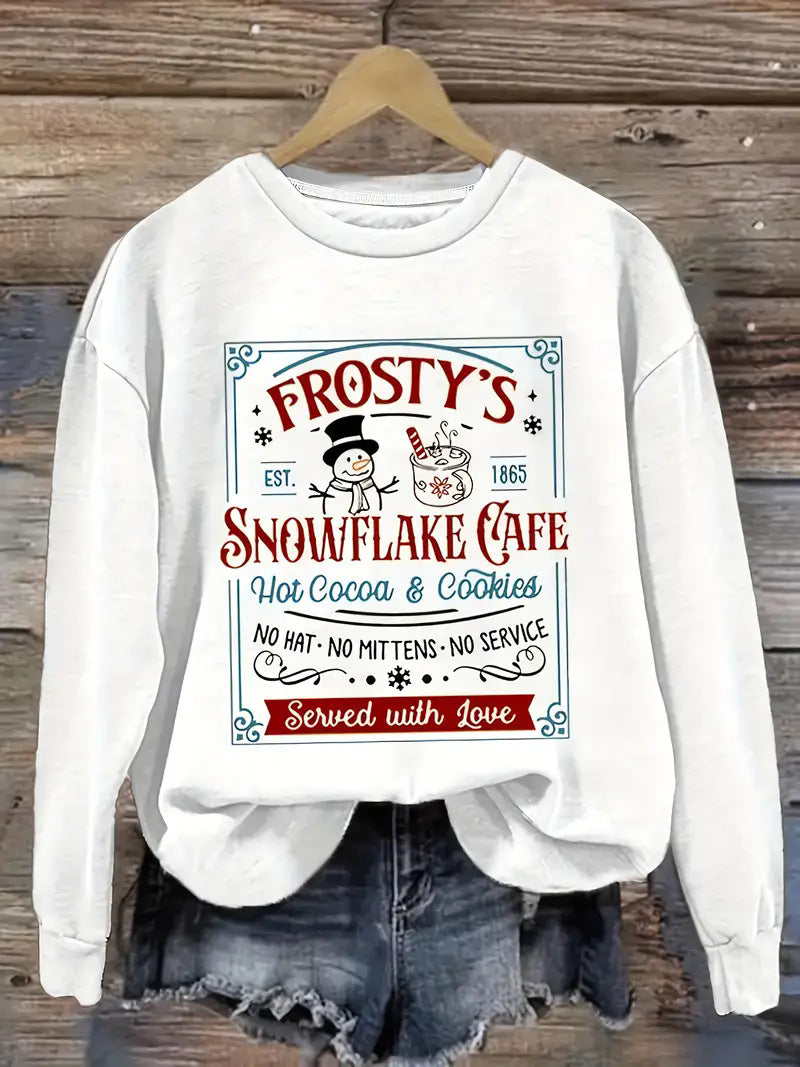 Women's Festive Christmas Round Neck Knit Sweater