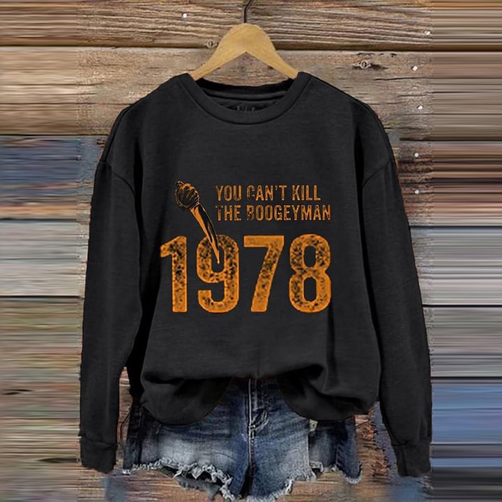 Personalized Women's Sweater Pumpkin Bow Printed Round Neck