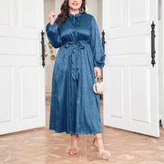 Fallwinter Loose-fit Long Printed Dress