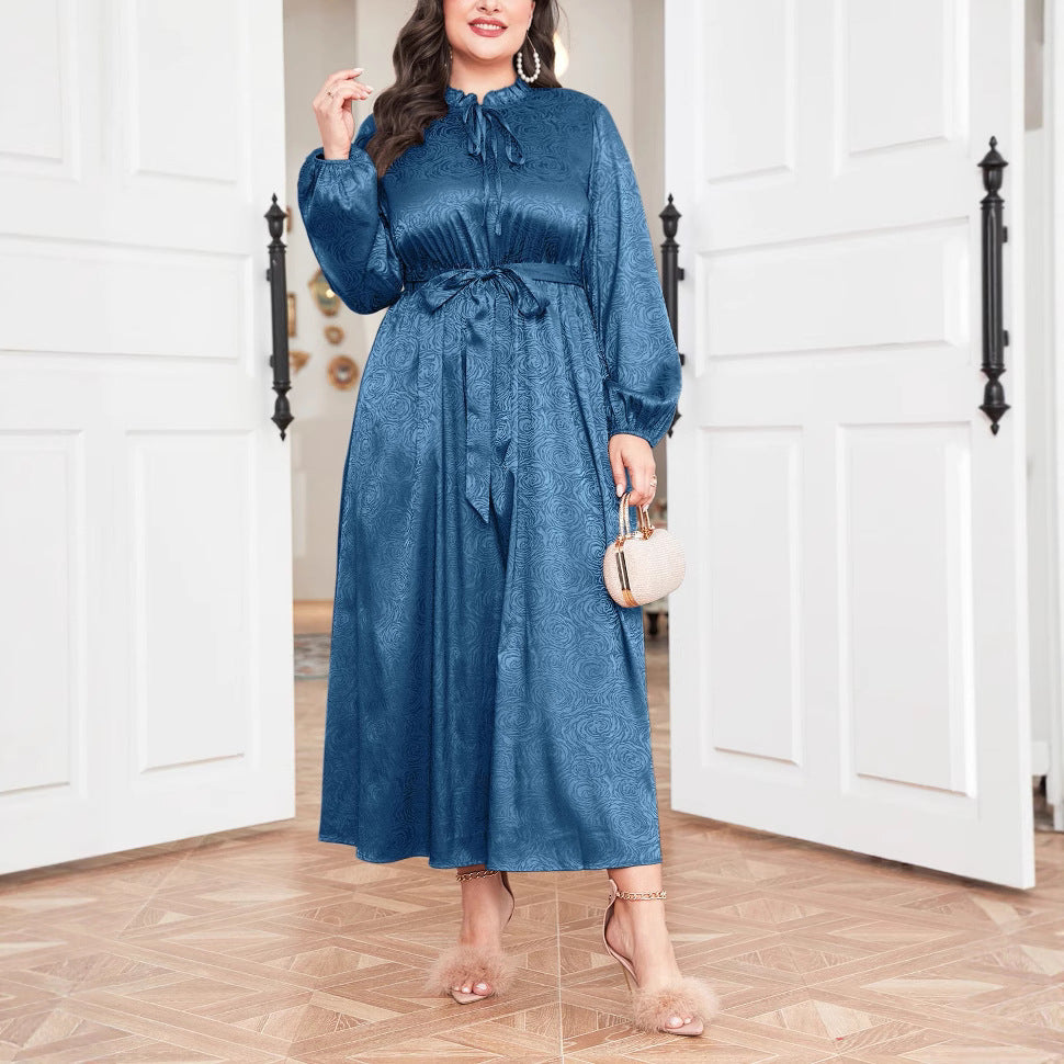 Fallwinter Loose-fit Long Printed Dress
