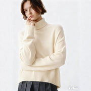 Turtleneck Loose-fitting Versatile Knitted Pullover Sweater