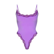 Lace Strap Open Crotch One-Piece Bodysuit