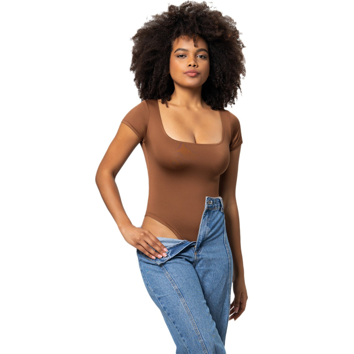 European And American Womens Off-shoulder Bodycon Jumpsuit Solid Color