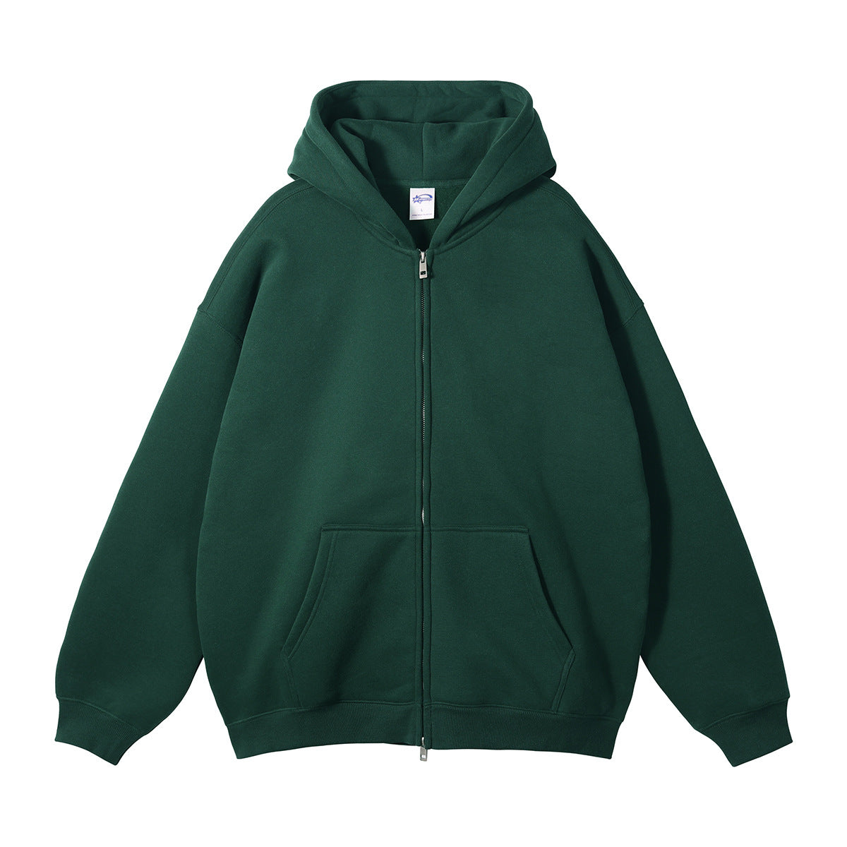 Men's Fleece-Lined Thickened Loose Streetwear Hoodie