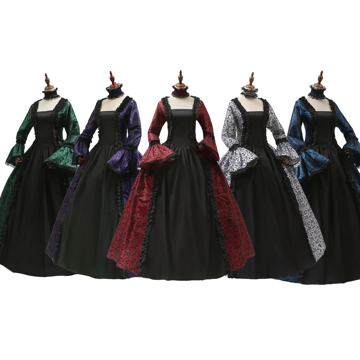 Victorian Retro Halloween Gothic Dress for Women