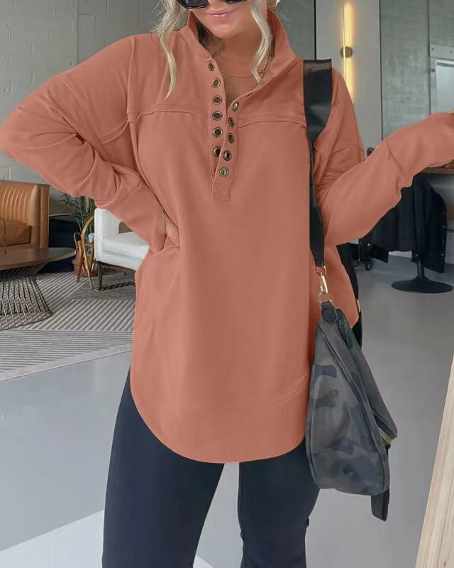 Women's Fashion Long Sleeve Thickened Sweater