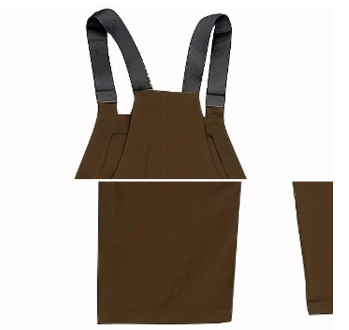 Men's Workwear Jumpsuit Slim Fit Solid Color Overalls