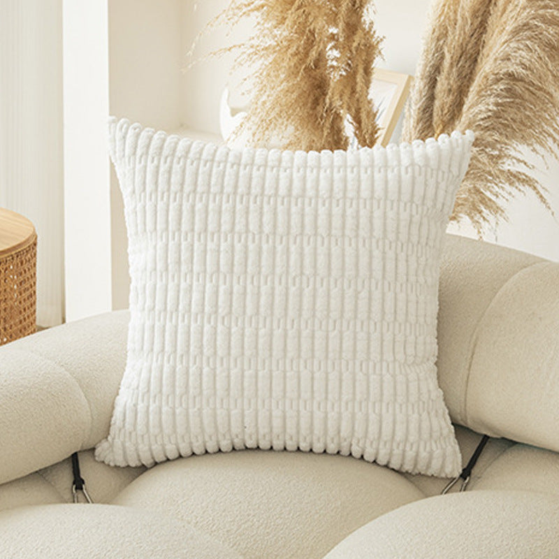 Modern Corduroy Sofa Cushion Cover - Wheat Grain Pattern