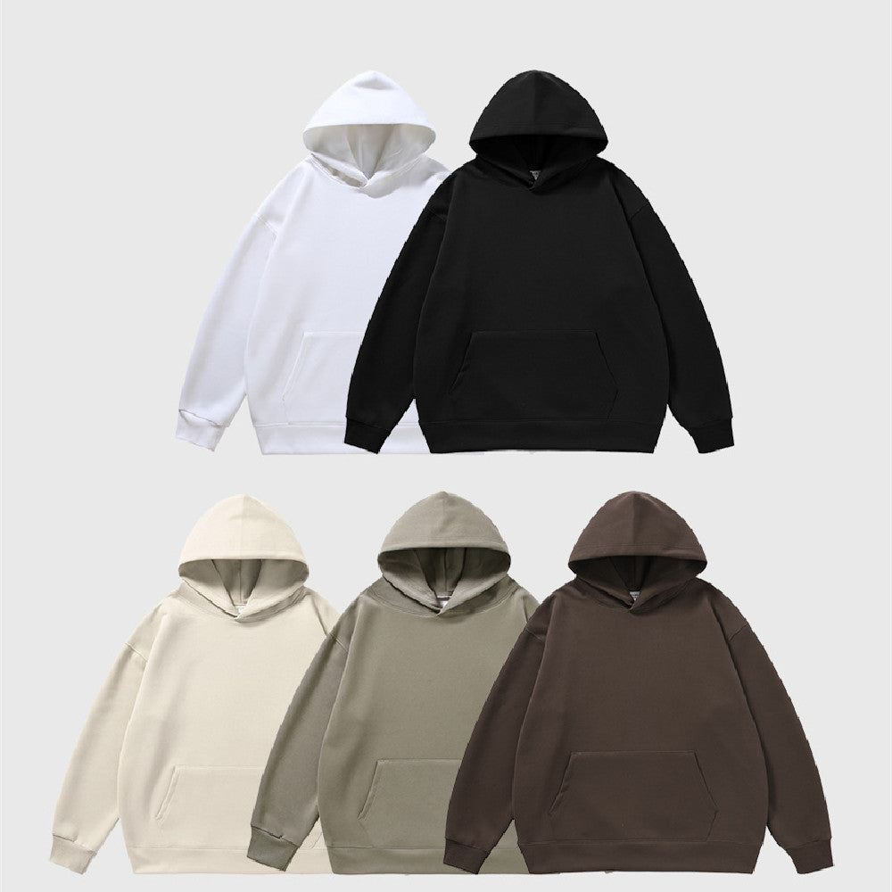 Cozy Velvet Padded Hooded Sweatshirt for Men & Women