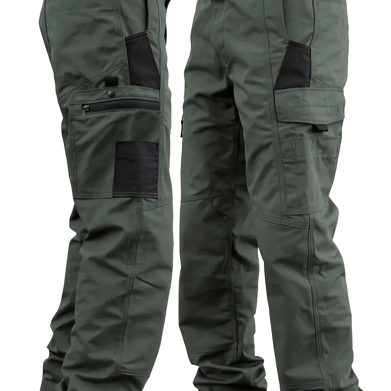 Men's Regular Fit Tactical Cargo Pants for Outdoor Activities