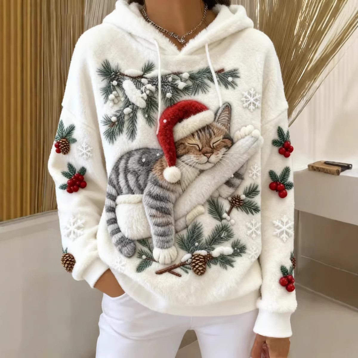 Cozy Christmas Flannel Top for Women