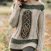 Chic 3D Print Crew Neck Long Sleeve Casual Top