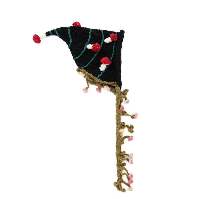 Cozy Mushroom Knit Beanie for Women