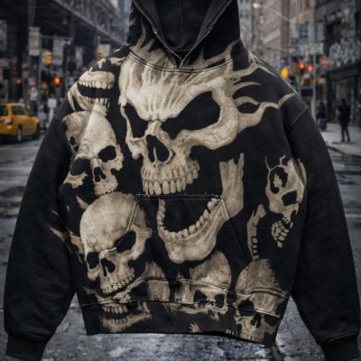 Mens Digital Print Hoodie