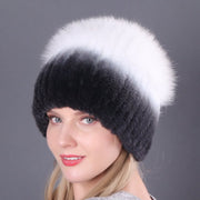 Warm Rex Rabbit Fur Winter Hat for Women