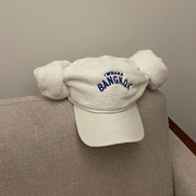 Letter-Embroidered Sauna Hat for Women