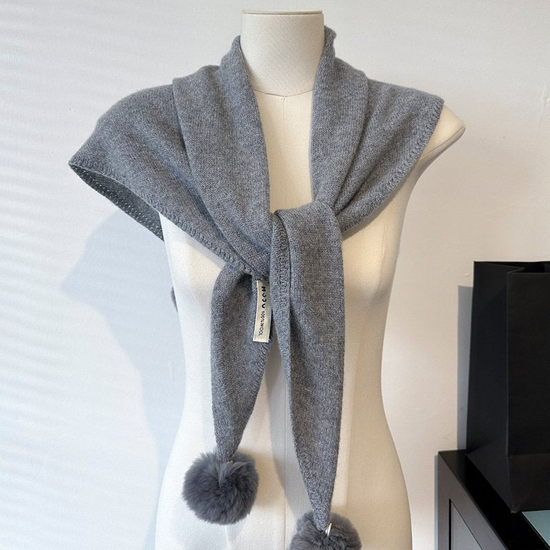Stay Warm in Style: Wool Triangle Scarf