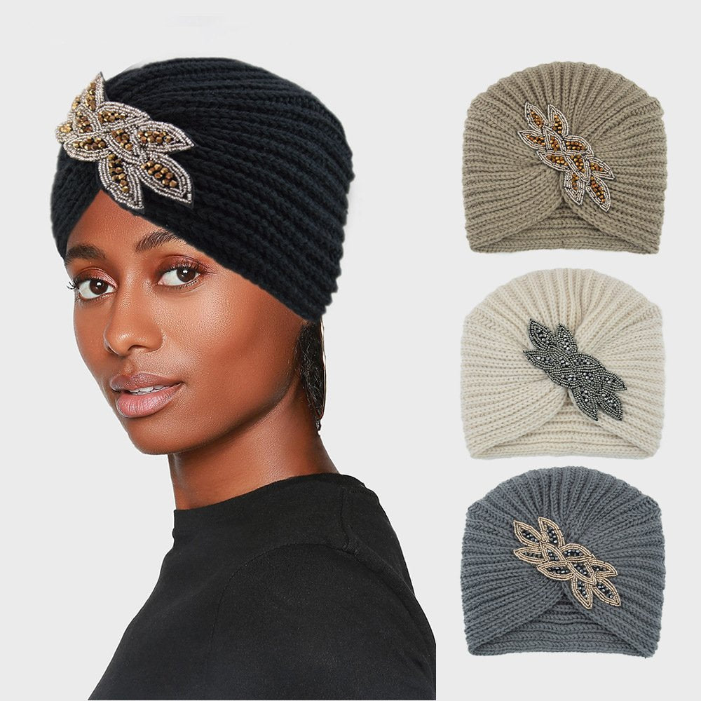 Retro Knit Caps for Women