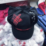 Octagonal Plaid Cap for Women - Sun Protection & Breathable