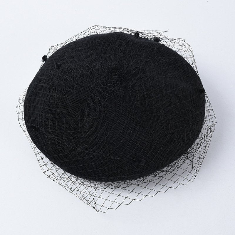 Vintage Mesh Beret for Women - Breathable Summer Hats